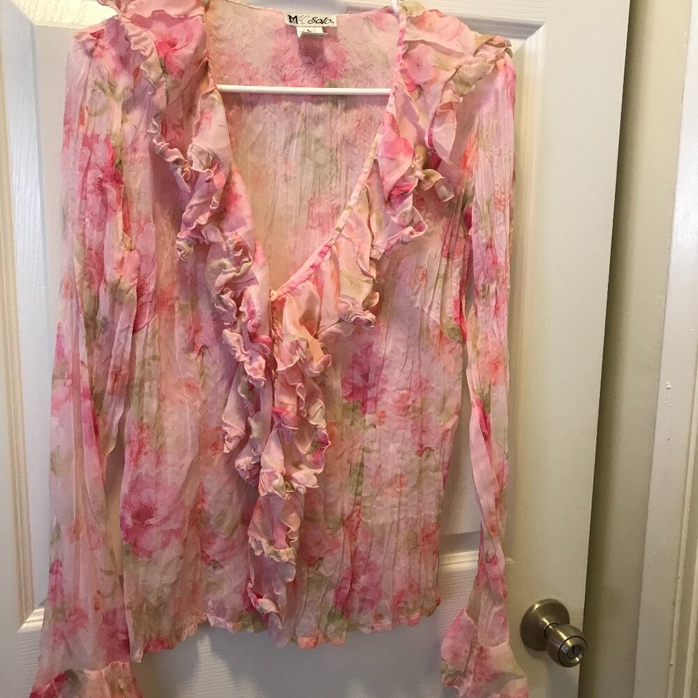 Pink Flower Top